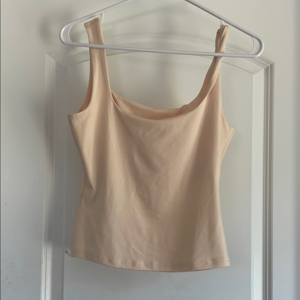 Tan Fitted Sleeveless Camisole Top